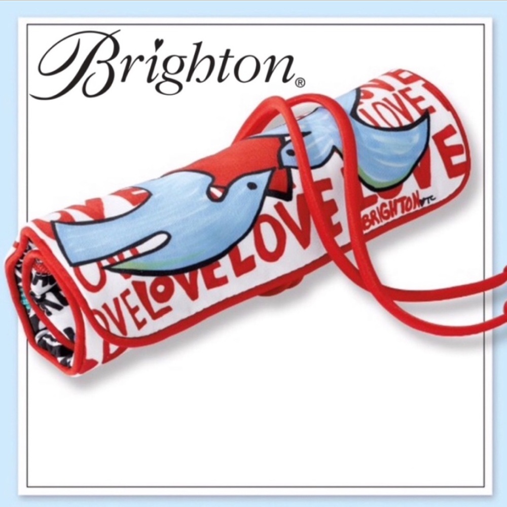 ❤️ Brighton Love Doves Jewelry Roll - Never Used - Travel - Hidden Treasures!